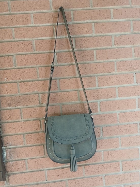 no brand Handbags - Braided Flap Tassel Crossbody Bag in Grey